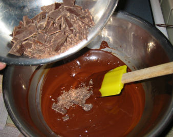 Tempering chocolate